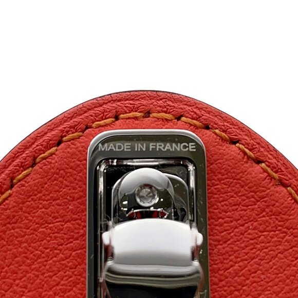 HERMES Barrette Evelyne Size PM Swift Leather Orange Field - Picture 5 of 8